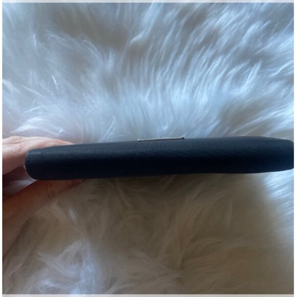 PRADA Milano Unisex Black Nylon/Leather‎ Fold Wallet Made In Italy - Picture 10 of 12